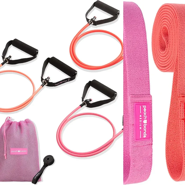 Peach Bands Body workout gym Bands Set thumbnail