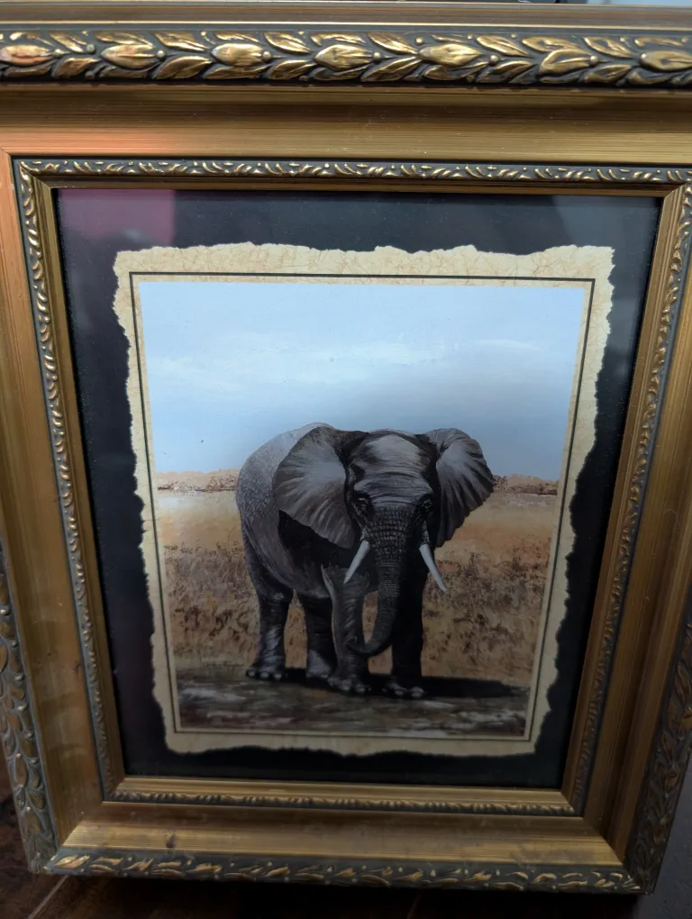 Framed Elephant Print thumbnail