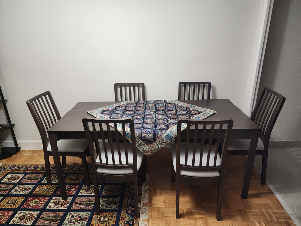 Extendable Dining Table with 6 Chairs - photo 2