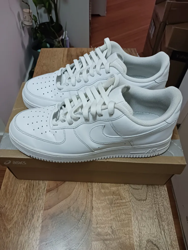🔥Nike Air Force 1 Low White, Size 12 USED IN UNORIGINAL BOX image indicator(3)