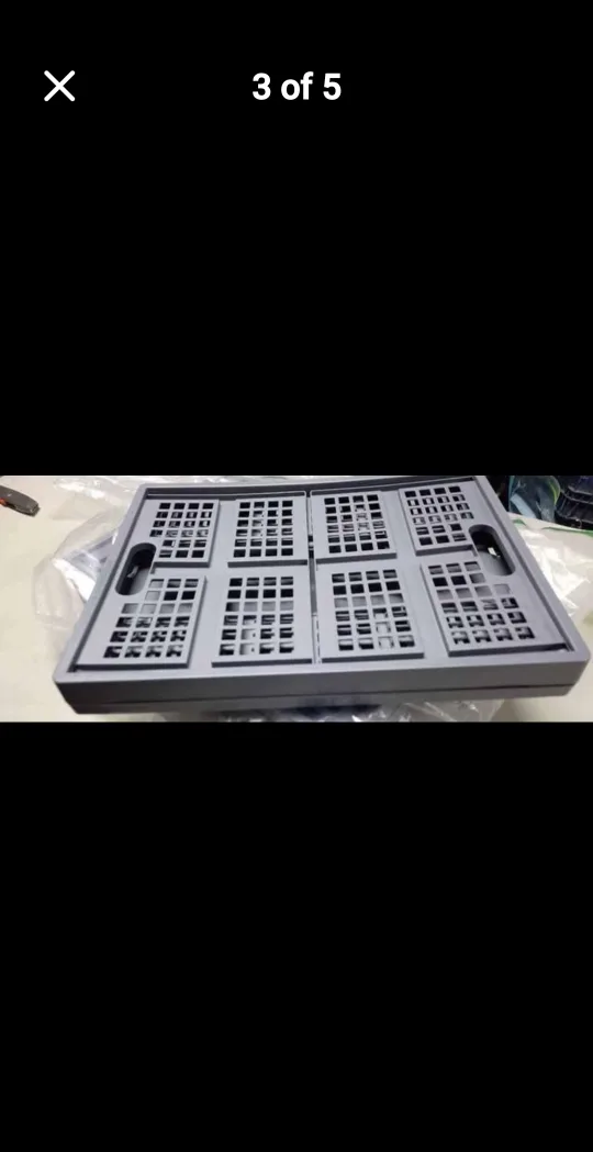 Farmon 35 Quart Folding Collapsible Crate - Grey image indicator(4)