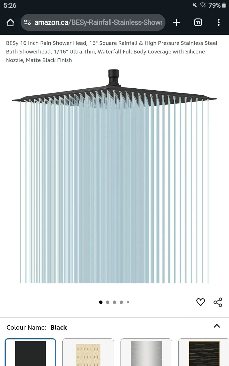 🆕 16" Rain Shower Head 🚿 Retails $120+Tx 🆕 image indicator(3)