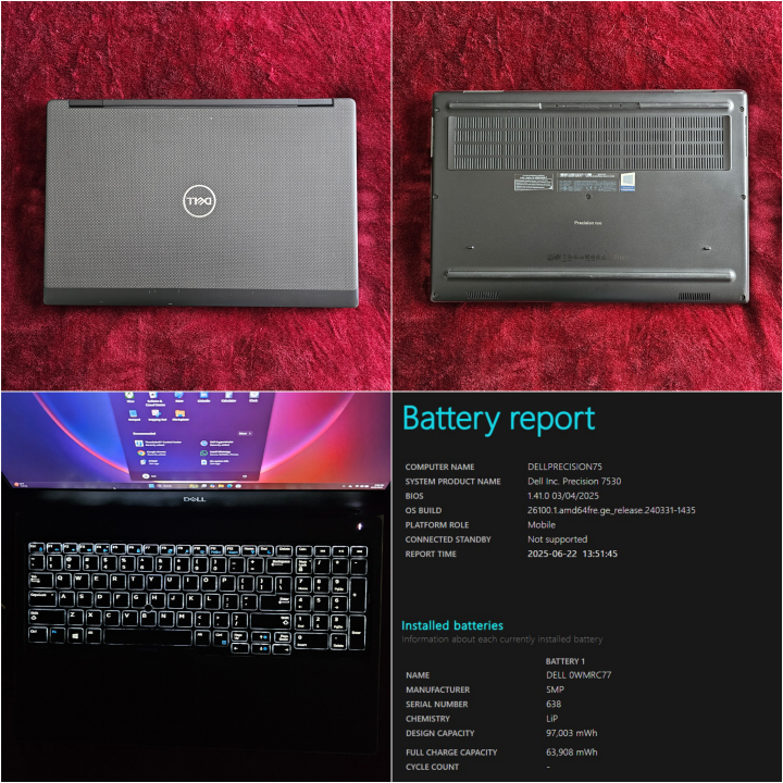 Dell Precision 7530 Laptop - i7, 32GB RAM, 1TB SSD - photo 3