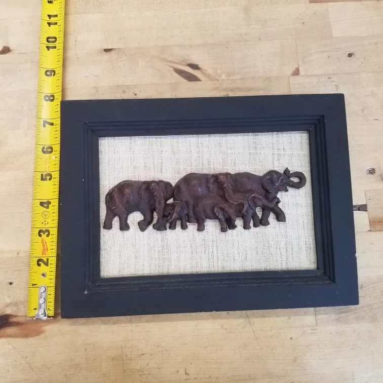 Elephant Family Framed Wall Art image indicator(5)