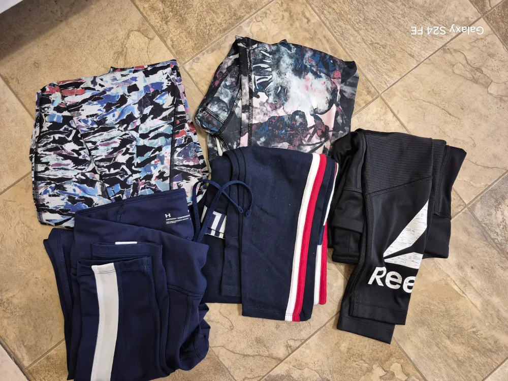 Mixed Lot Leggings: Under Armour, Reebok, Tommy Hilfiger - S/M thumbnail