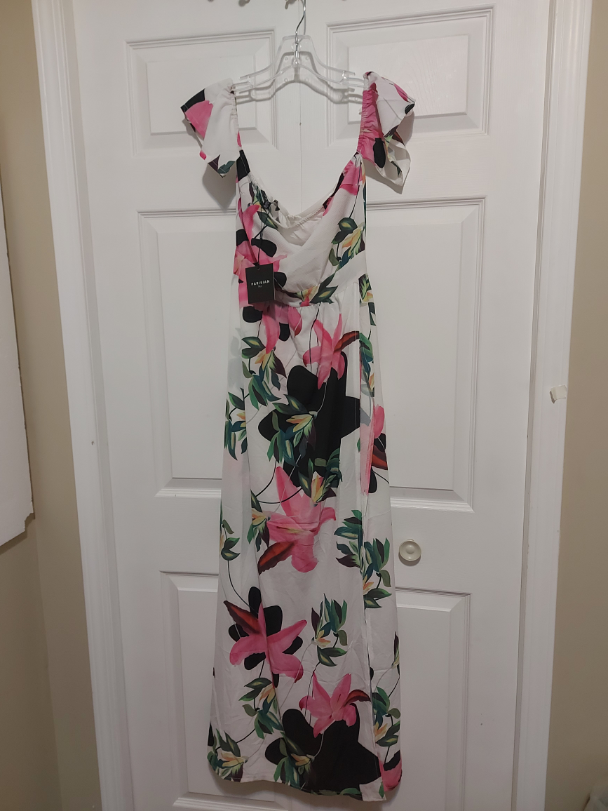 Partizia Dress - Floral Maxi Dress - Size S
