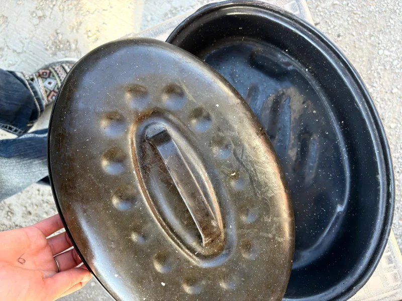 Oval Roasting Pan with Lid thumbnail