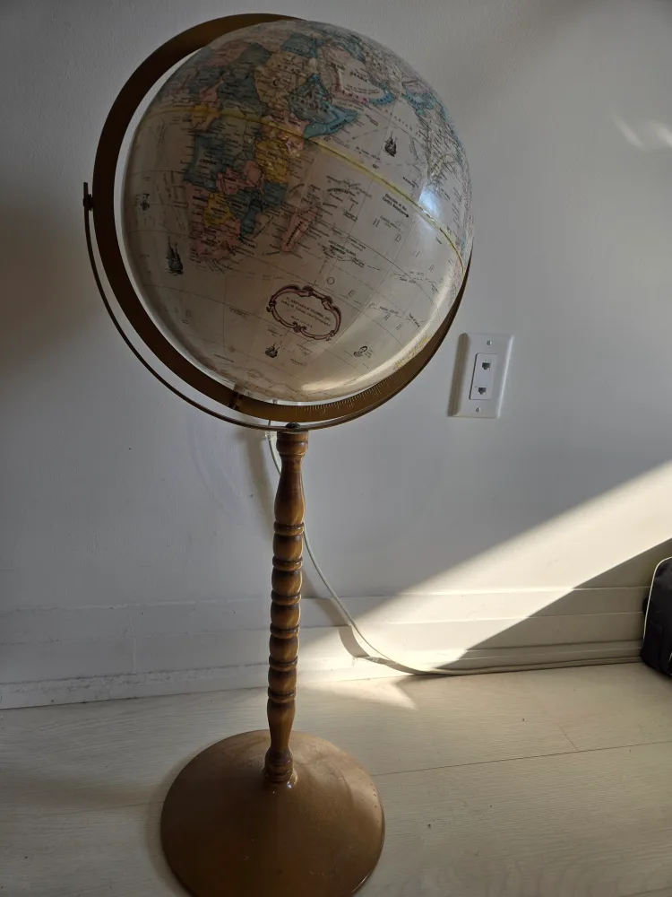 standing globe