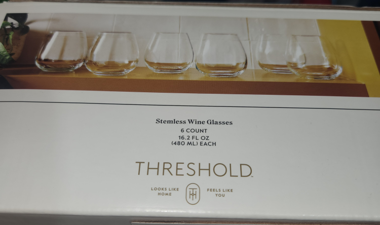 Threshold Stemless Wine Glasses - 6 Count - photo 2