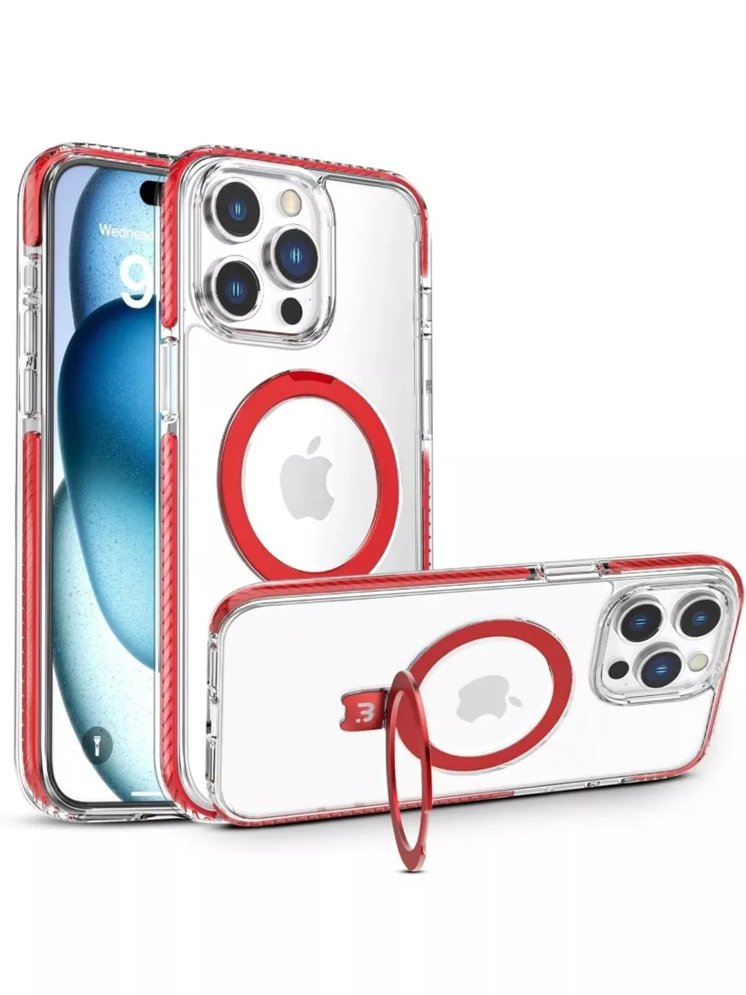 iPhone 15 Pro Max Case with Magnetic Ring Stand🥕 thumbnail
