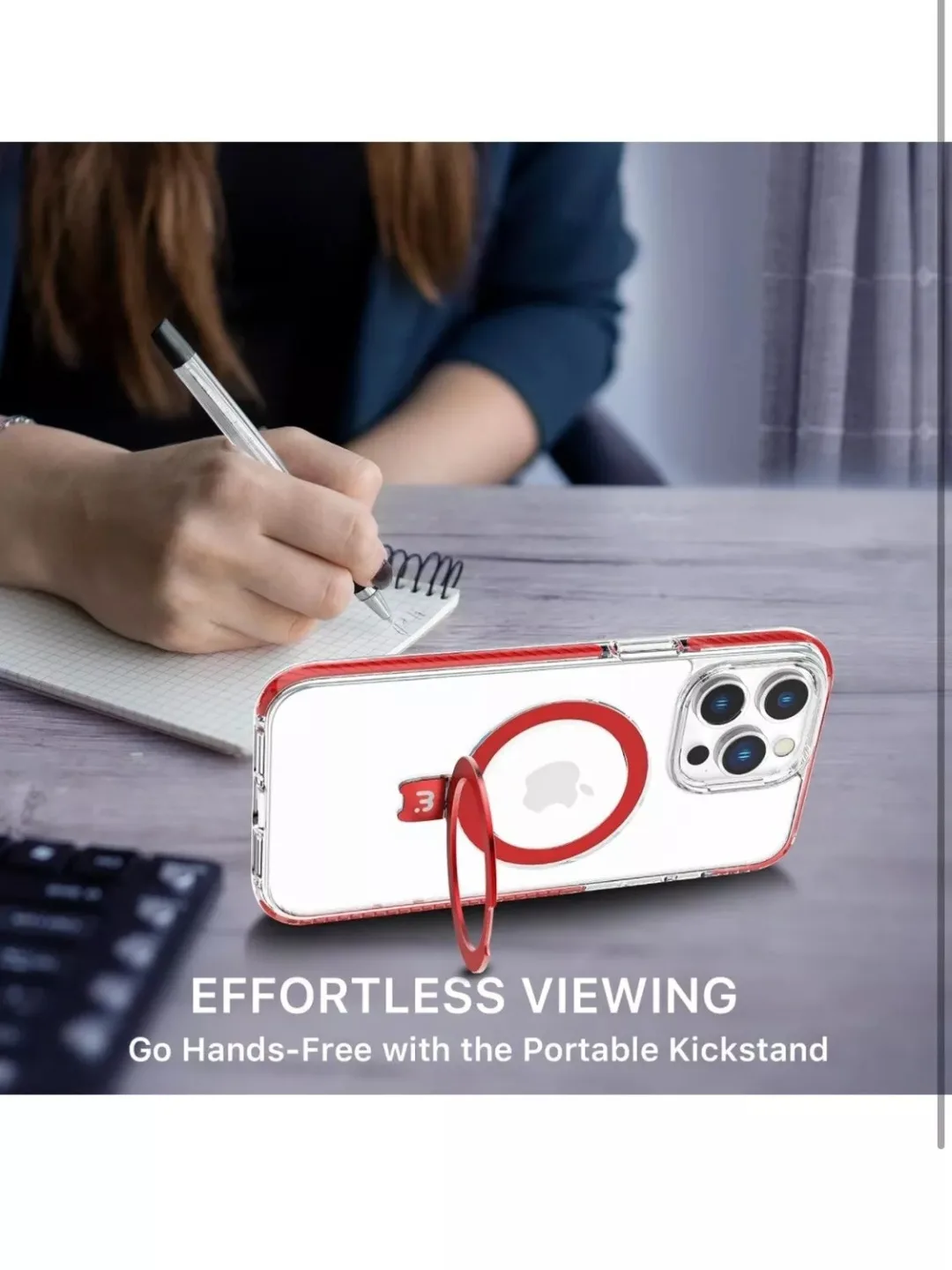 iPhone 15 Pro Max Case with Magnetic Ring Stand🥕 image indicator(6)