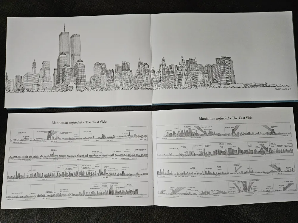 Manhattan Unfurled by Matteo Pericoli - NYC SKYLINE Book image indicator(3)
