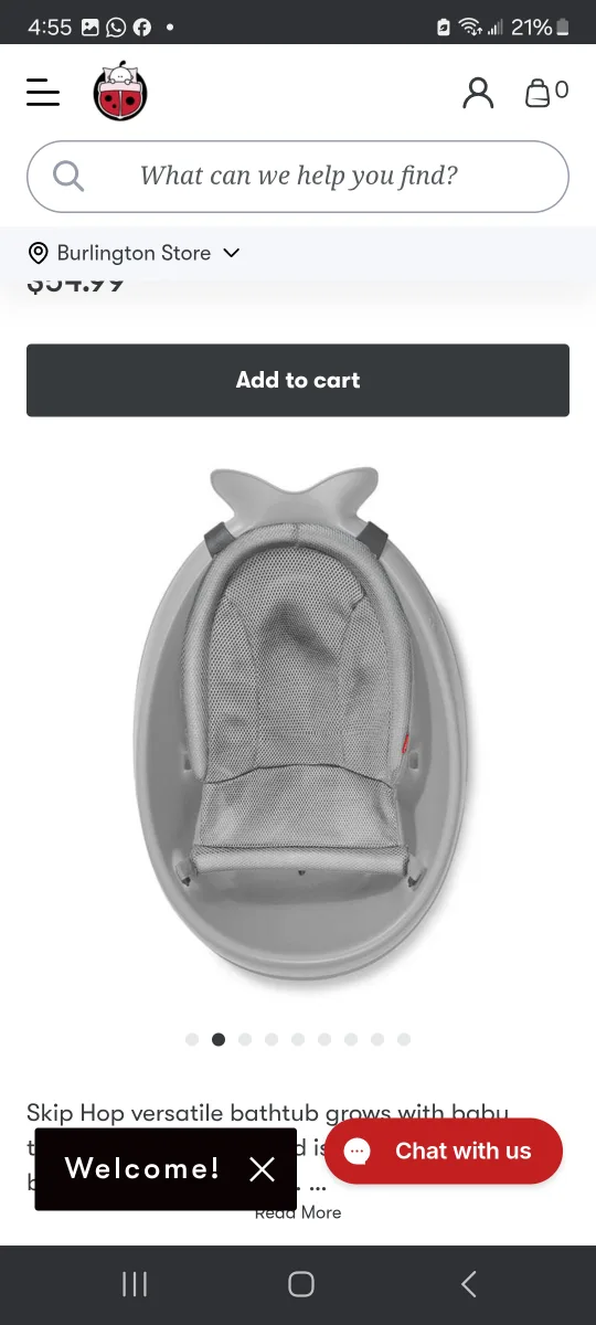 Skip Hop Versatile Baby Bathtub thumbnail