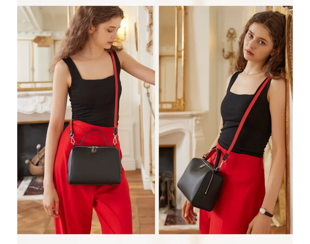 New Black crossbody tote bag thumbnail