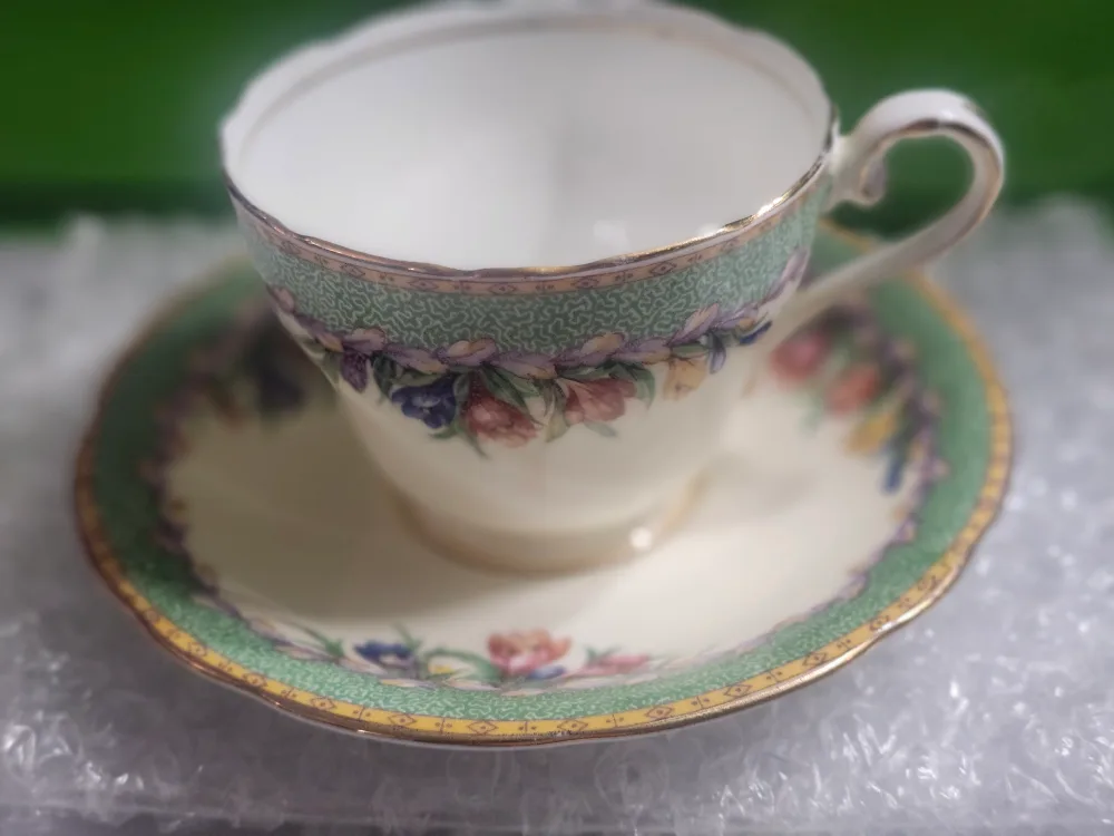Aynsley China Teacup and Saucer Set thumbnail