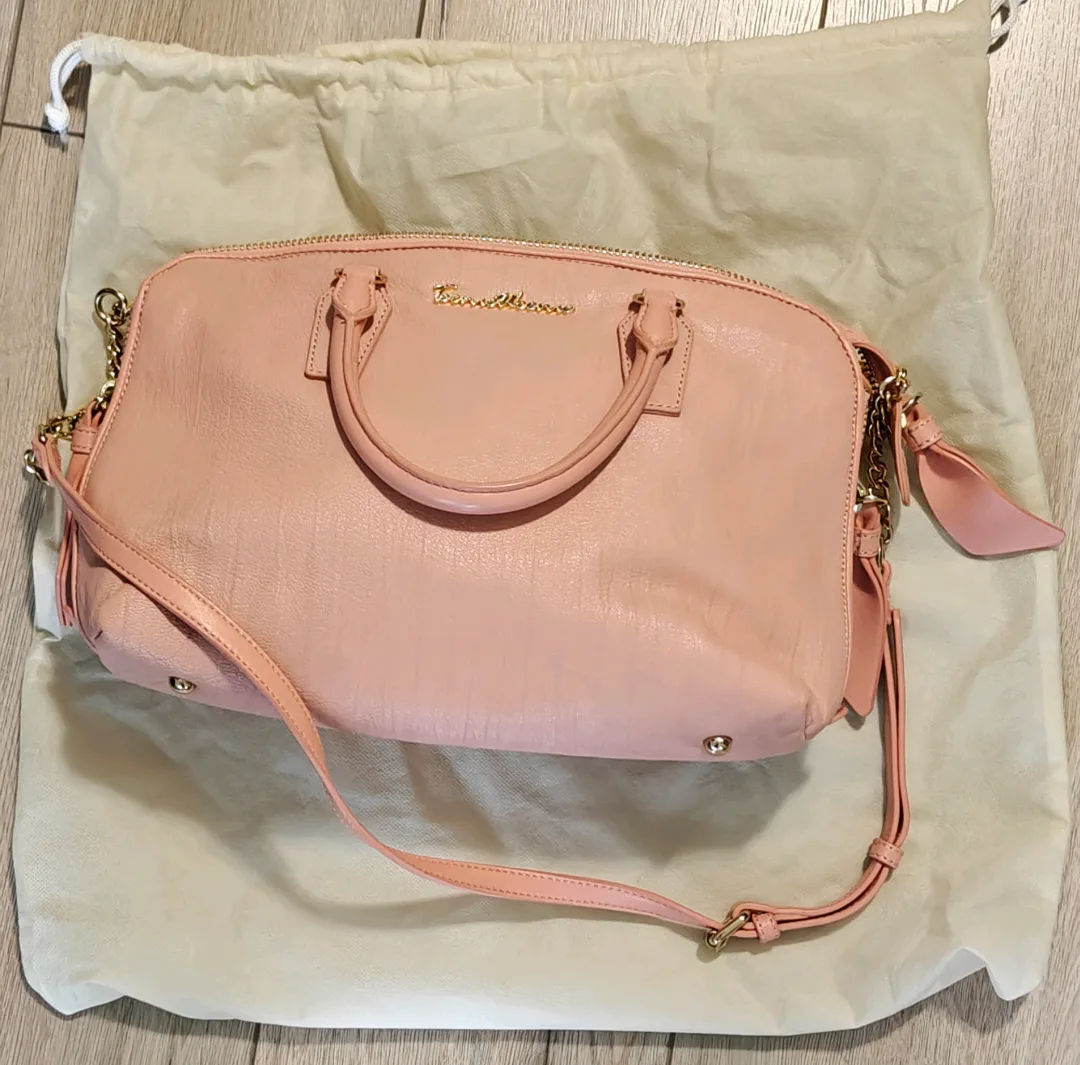 Teenie Weenie Pink Leather Handbag thumbnail