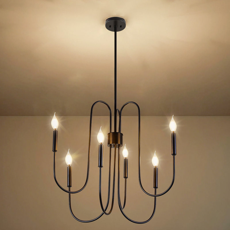 Black Modern Farmhouse Chandelier - photo 2