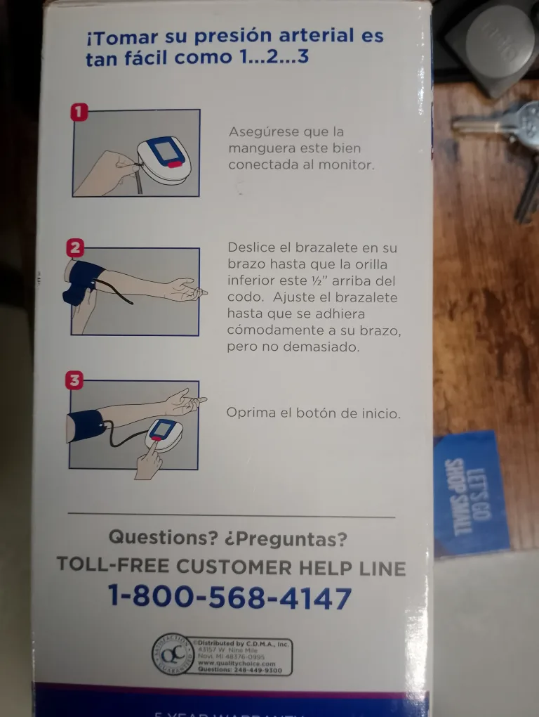 Quality Choice Automatic Blood Pressure Monitor image indicator(3)