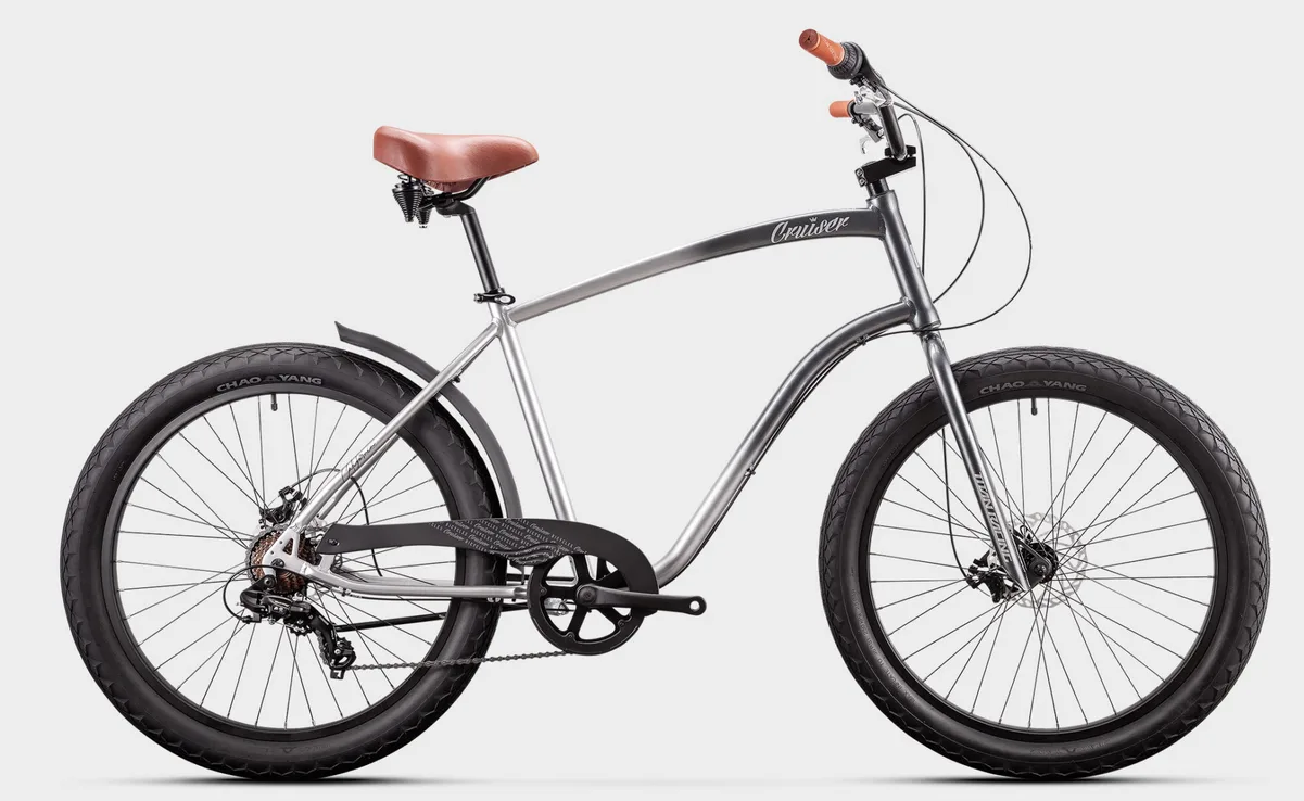 Titan Racing California Cruiser Bike - Silver. 27.5" image indicator(2)