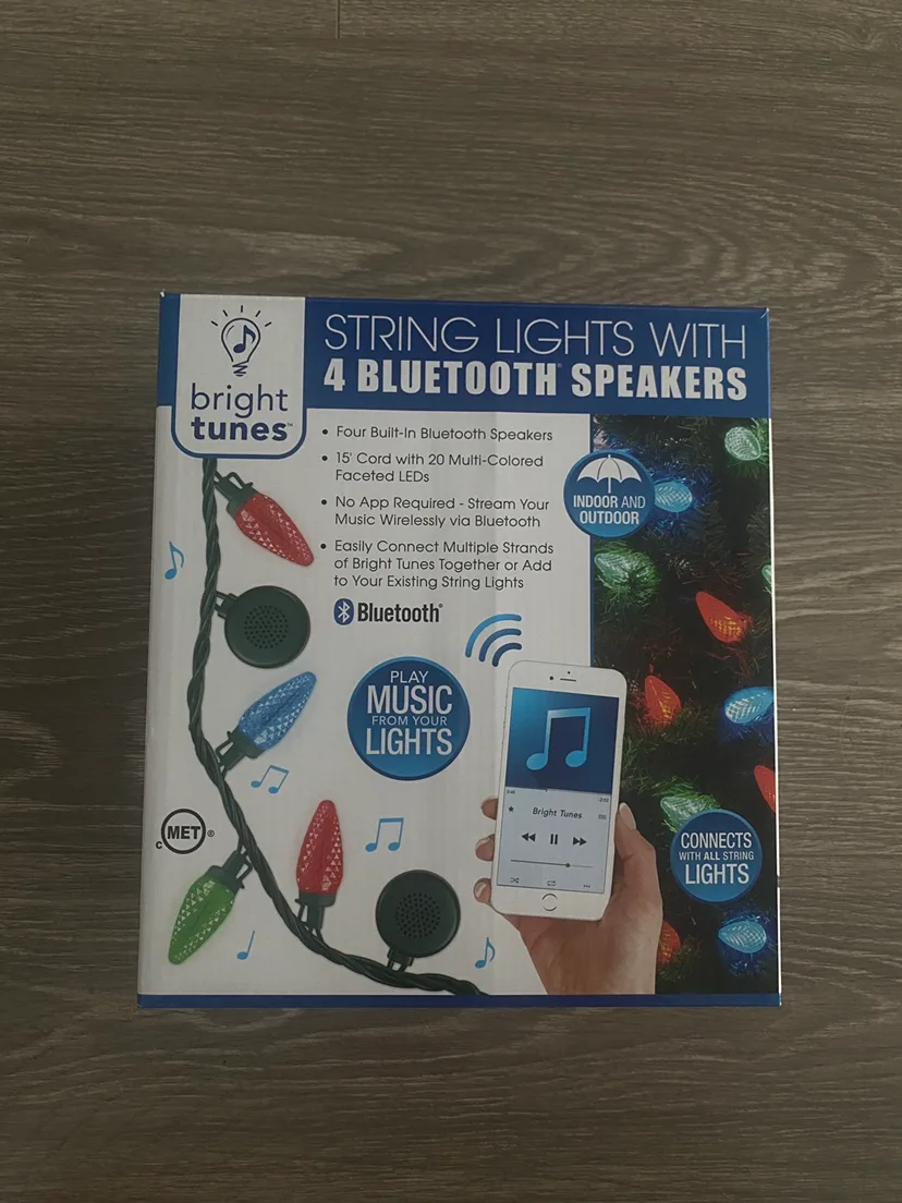 Bright Tunes String Lights with 4 Bluetooth Speakers thumbnail