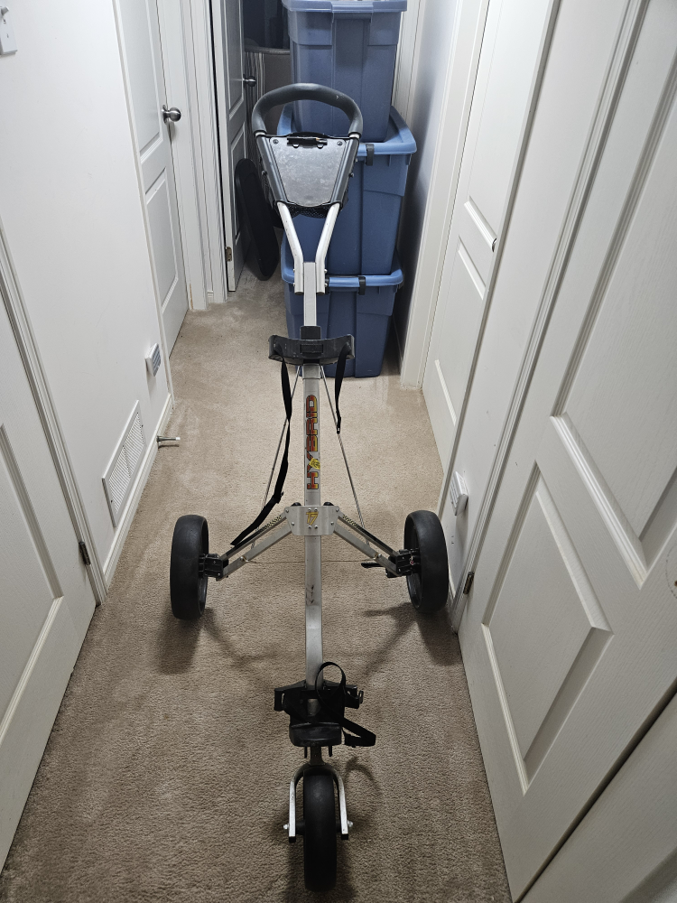 Hybrid T7 3 Wheel Golf Push Cart - Foldable