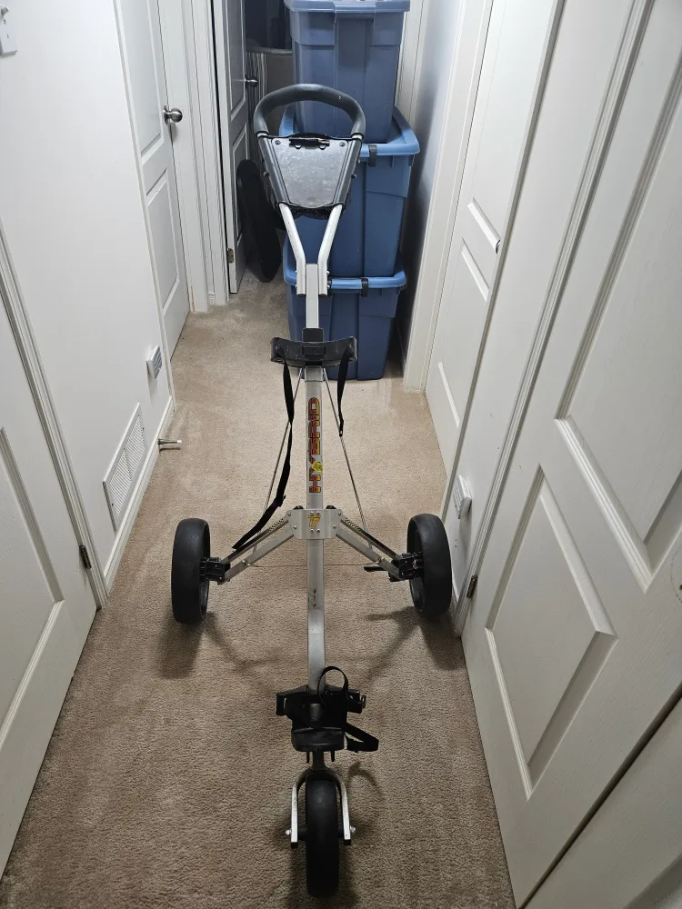Hybrid T7 3 Wheel Golf Push Cart - Foldable thumbnail