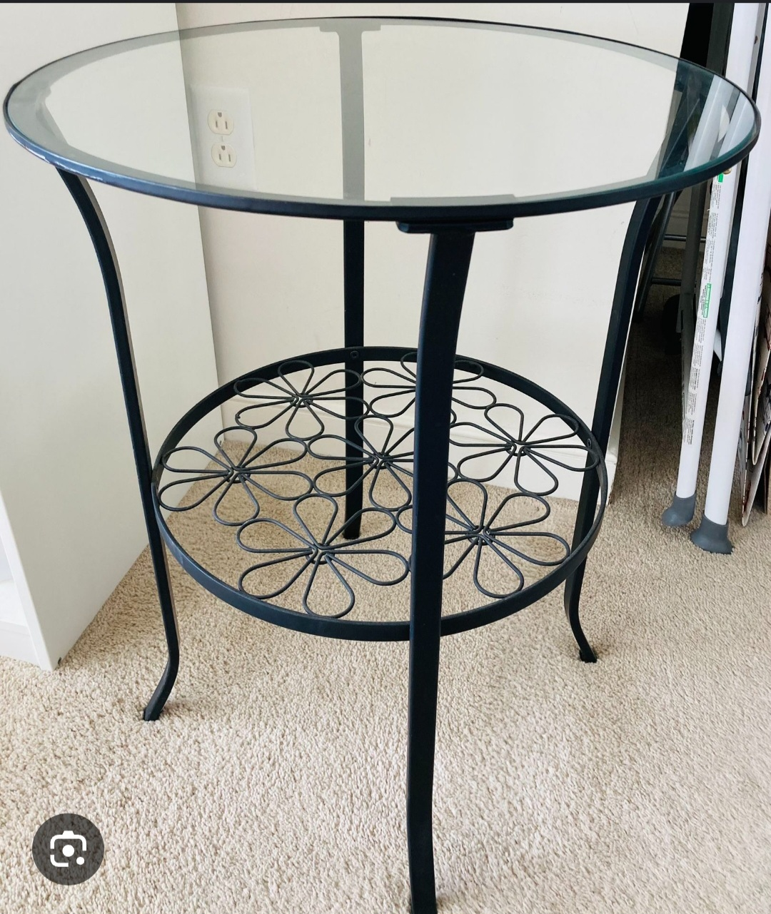 Round Glass Coffee Table 2 side table - photo 3