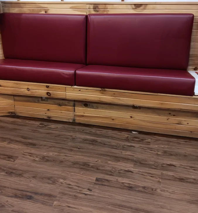Burgundy  Bench Seat