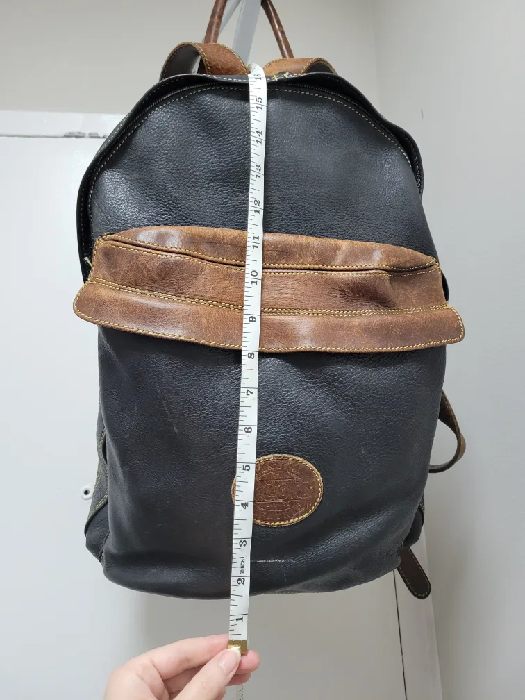 Vintage Roots Leather Backpack - Brown & Black image indicator(5)