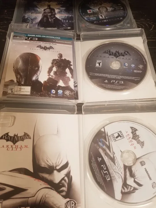 PlayStation 3 Batman Arkham Asylum City Origins Bundle games CIB image indicator(2)