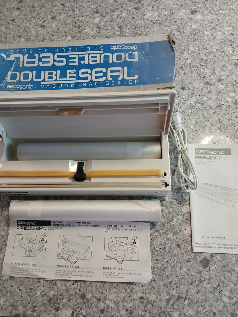 Decosonic Double Seal Vacuum Bag Sealer. It's available! thumbnail