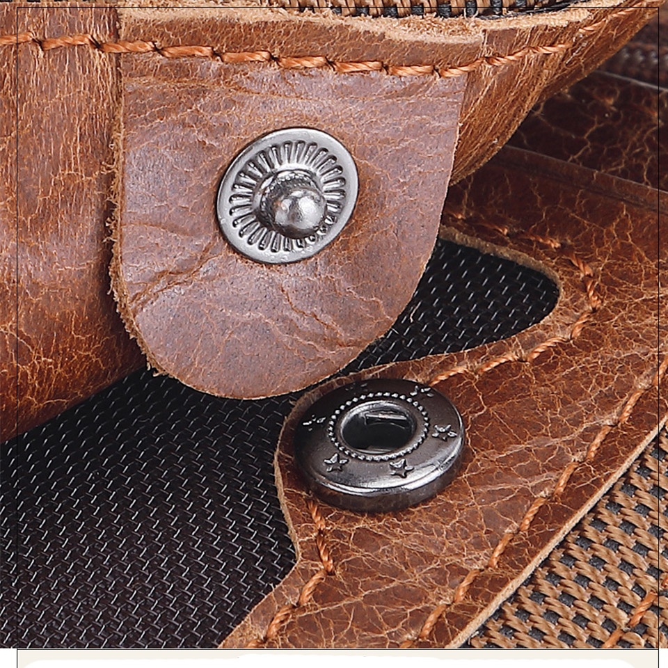 Brown Leather Wallet with Zipper - photo 2