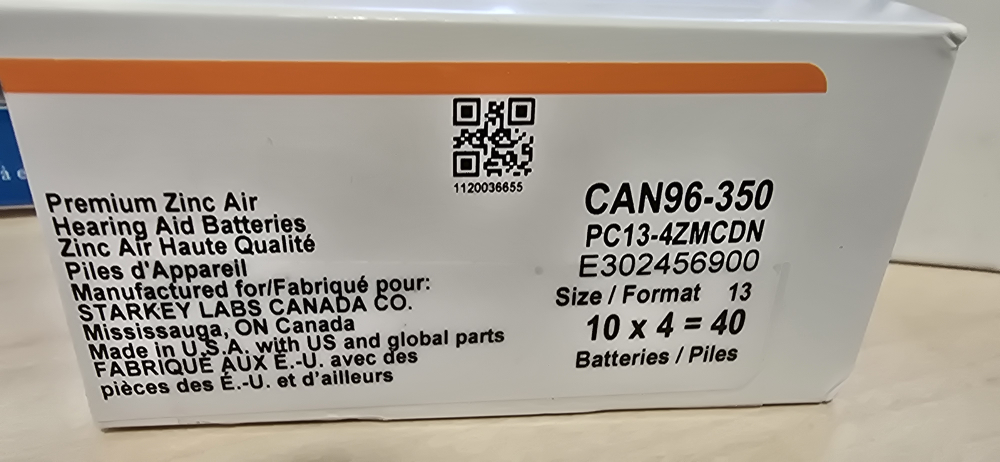 Hearing Aid Batteries Size 13 - 40 x 2 boxes - photo 2