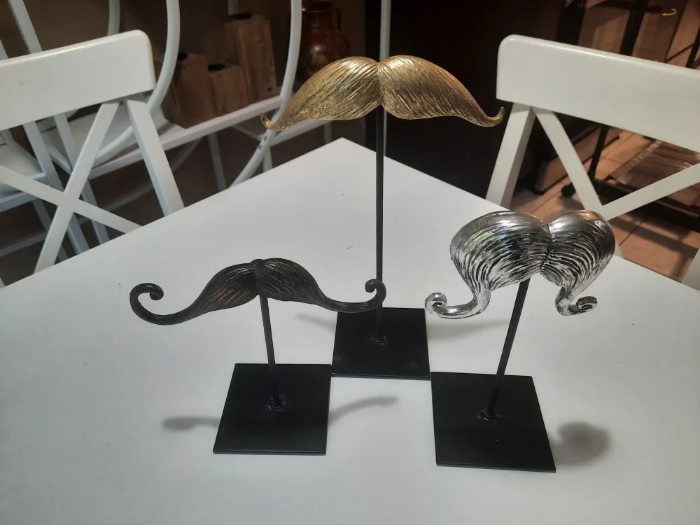 Moustache Decor - Gold, Silver, Bronze thumbnail