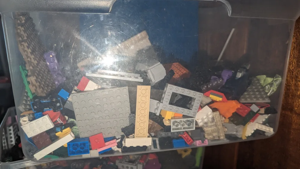 Lego Bulk Lot in Storage Bins image indicator(5)