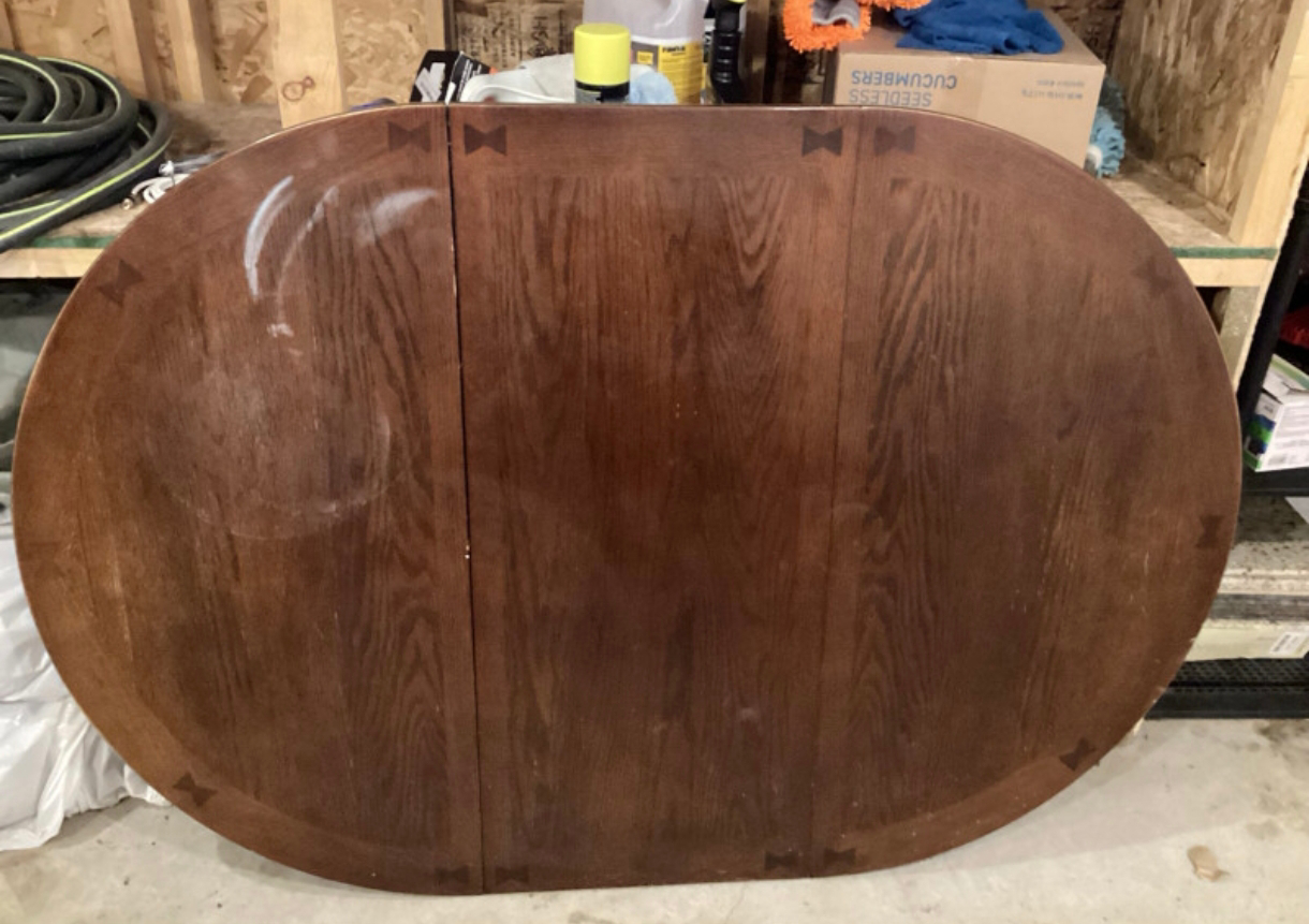 FREE Vintage Wooden Extendable Dining Table,missing some screws