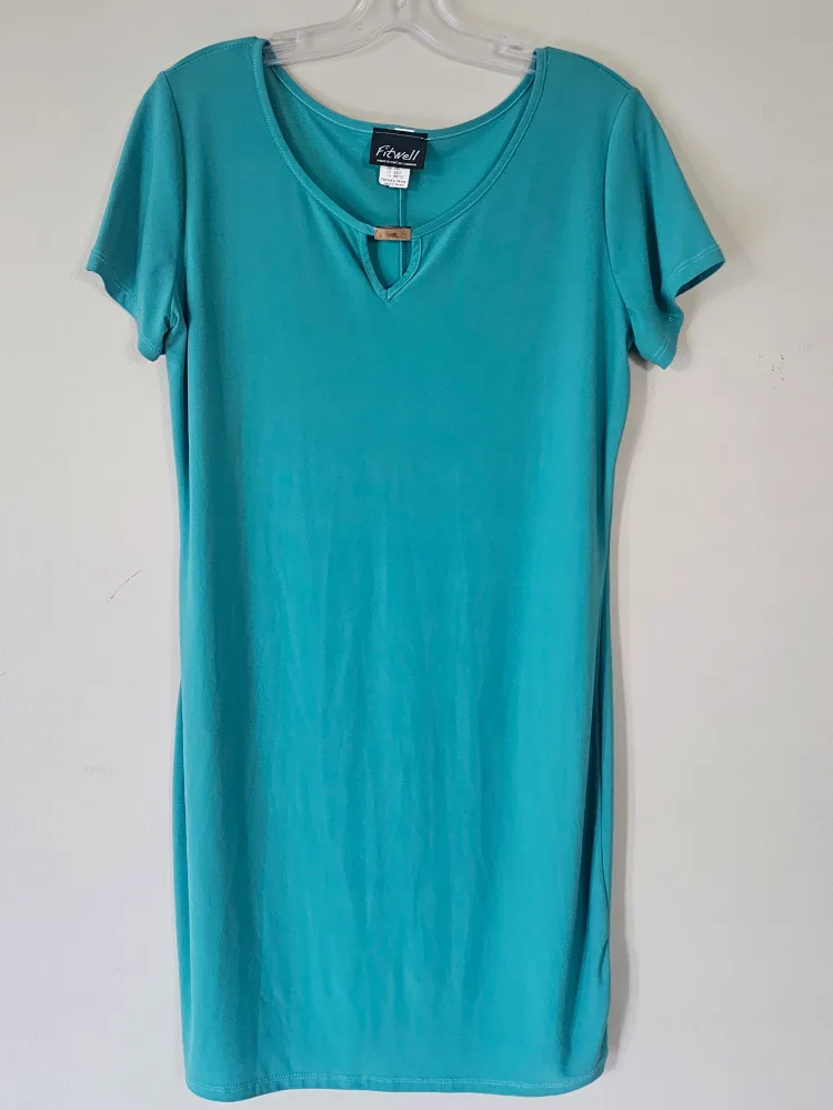 Fitwell Turquoise Dress -L thumbnail