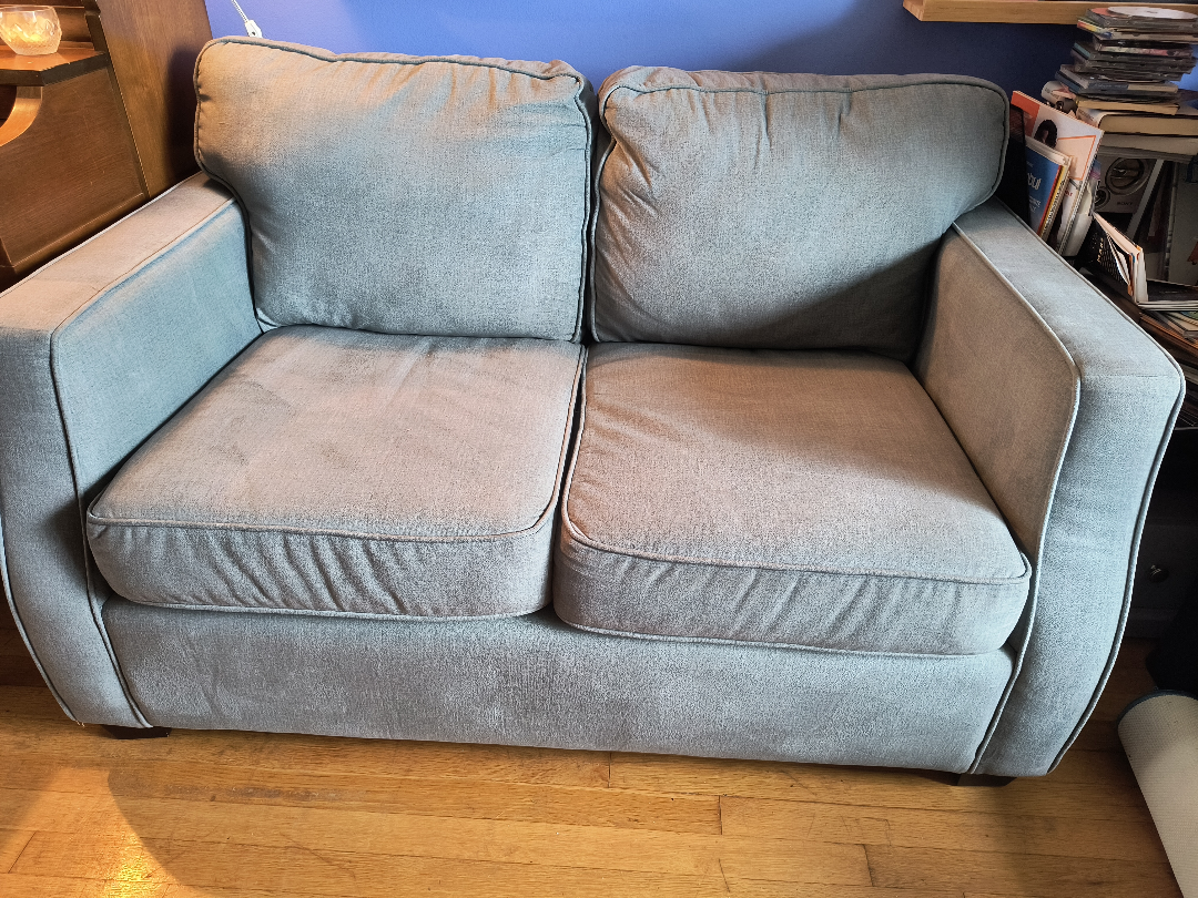 Grey Loveseat Sofa - photo 2