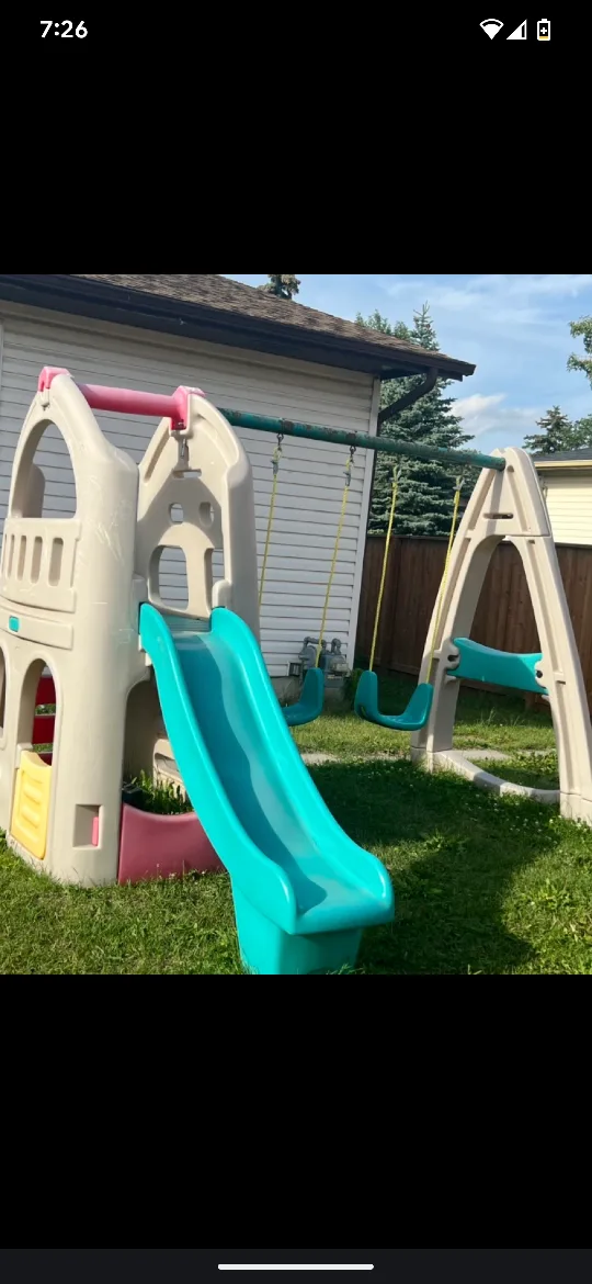 Kids Playset with Slide and Swings/free delivery thumbnail