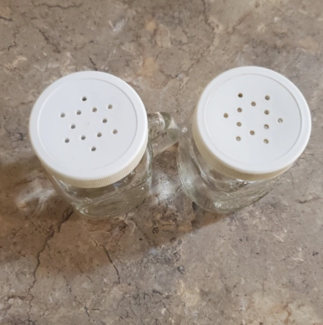 Vintage Golden Harvest Mason Jar Salt & Pepper Shakers - photo 3