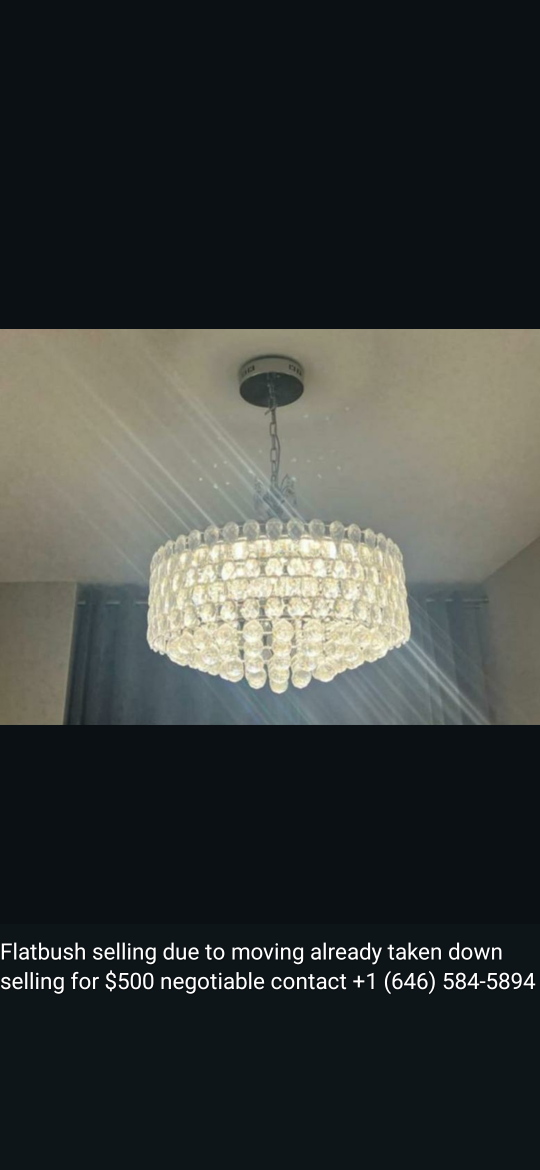 Crystal Chandelier - Like New