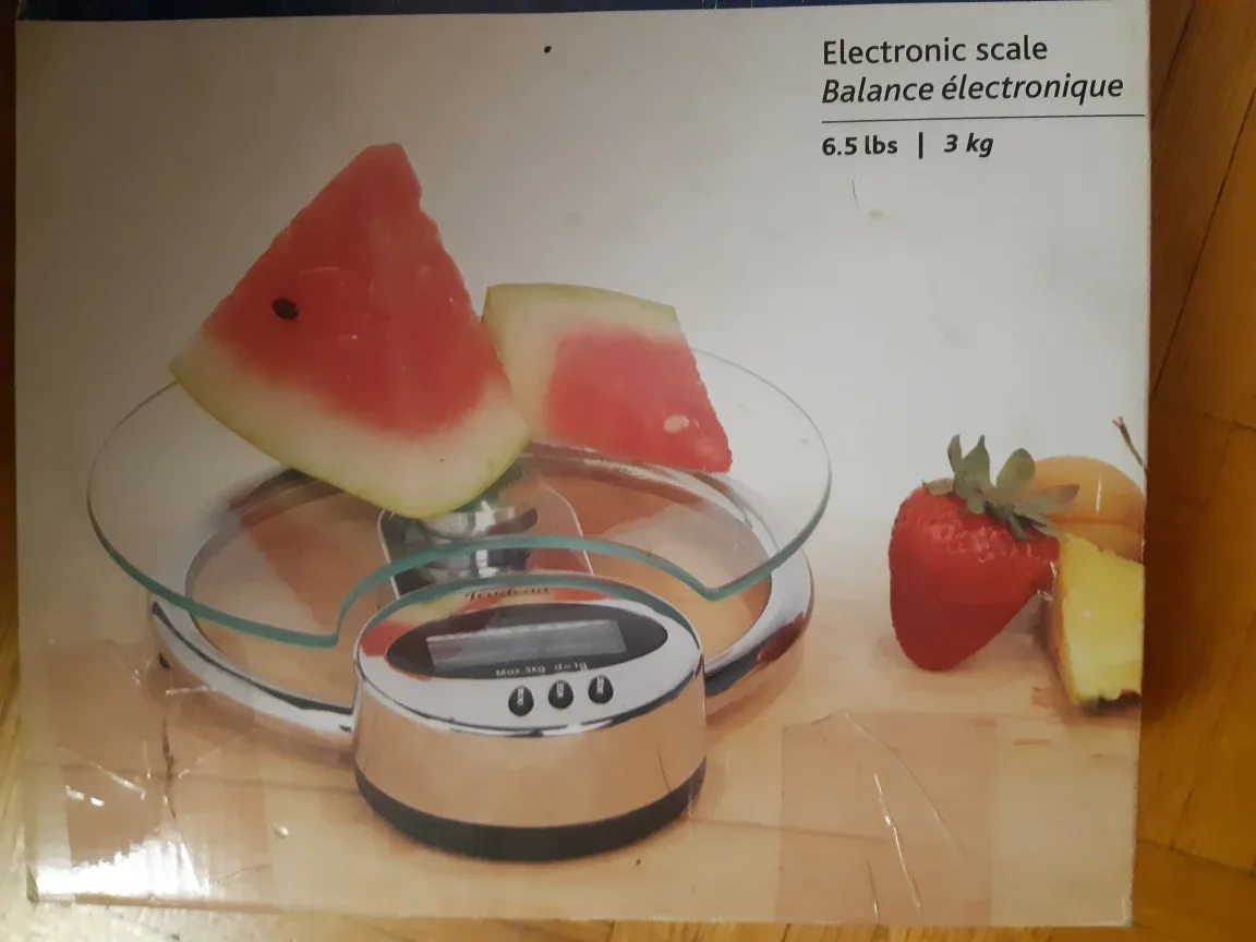 Trudeau Electronic Kitchen Scale - 6.5 lbs / 3 kg 🇨🇦 image indicator(2)