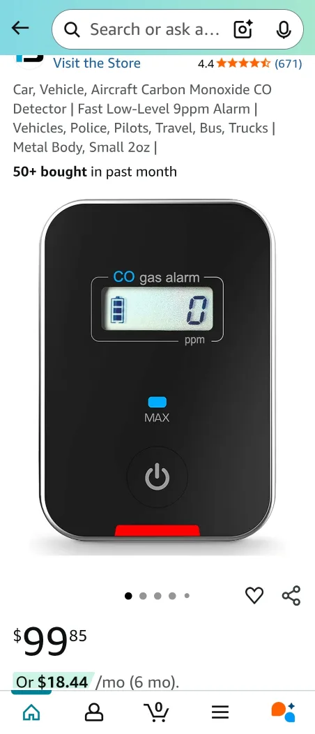 Forensics Detectors Carbon Monoxide CO Detector thumbnail