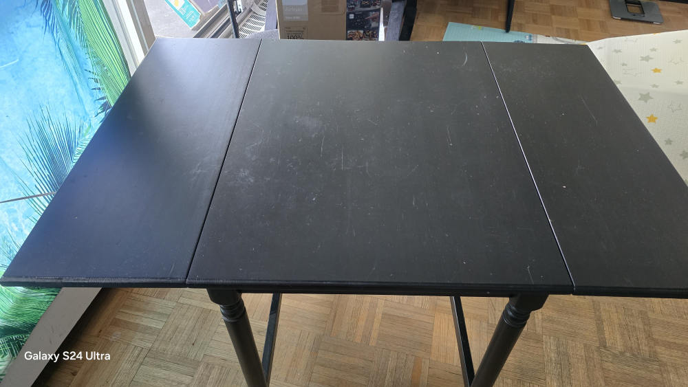 Black Drop Leaf Table - photo 3