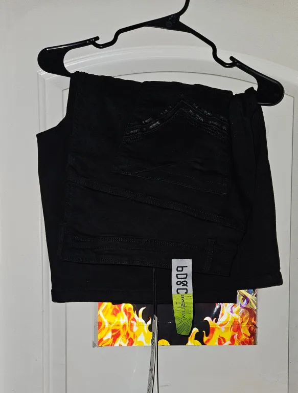 PD&C X Slim Fit Stretch Black Shorts - Size 44 thumbnail