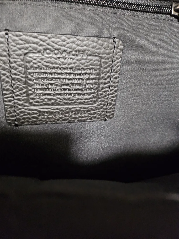 Coach Black Leather Backpack image indicator(4)