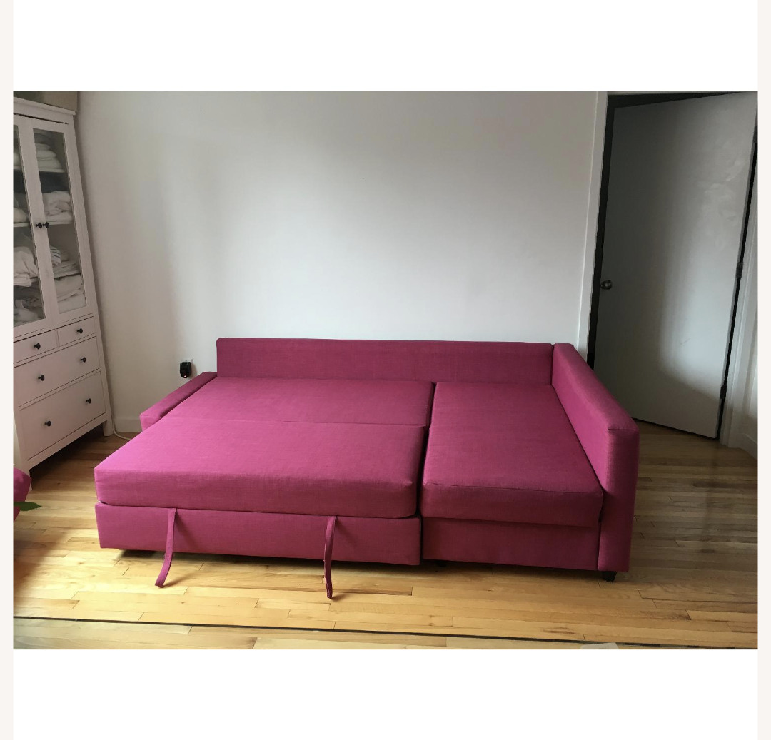 Pink Sofa Bed - in good condition - photo 3