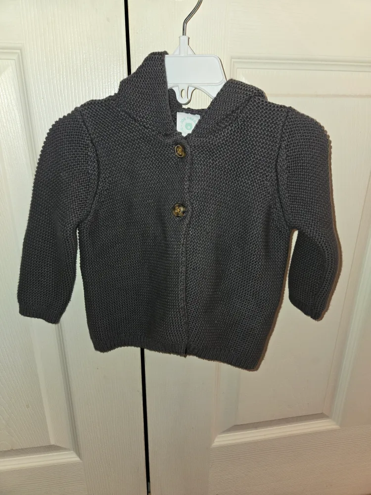 Joe Fresh Baby Boy Dark Grey Sweater thumbnail