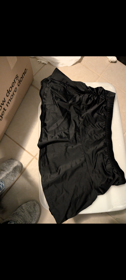 Black Stretchy Miniskirt