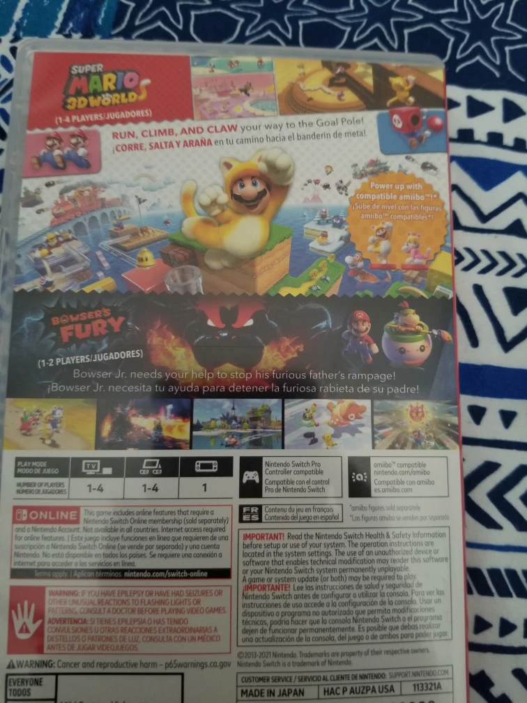 Super Mario 3D world+Bowsers fury for sale - photo 2